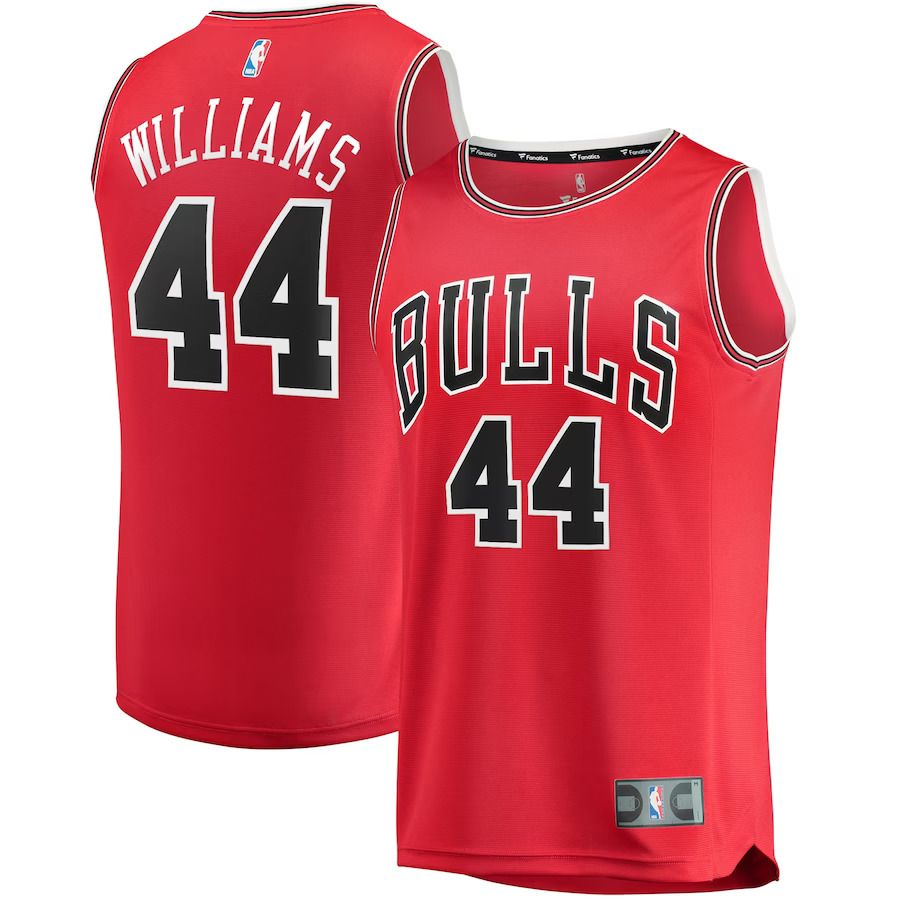 Men Chicago Bulls #44 Patrick Williams Fanatics Branded Red Fast Break Replica NBA Jersey->customized nba jersey->Custom Jersey
